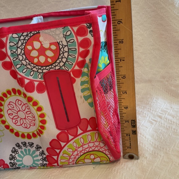 Thirty One 31 Pack and pull caddy car organizer, citrus medallion. Pink - Picture 14 of 16